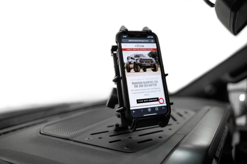 ADD 21-23 Ford F150 Raptor Digital Device Dash Mount - Image 5