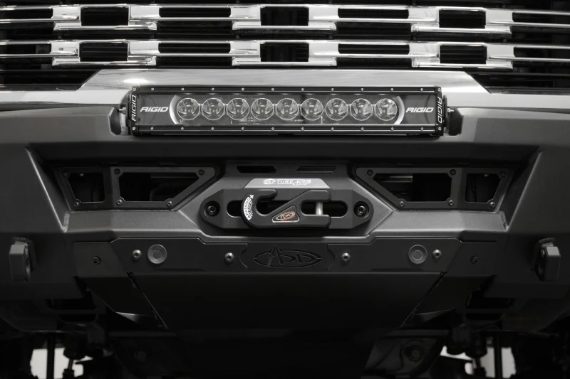 Addictive Desert Designs 24+ GMC 2500/3500 Phantom Front Bumper w/Winch- Hammer Black - Image 7