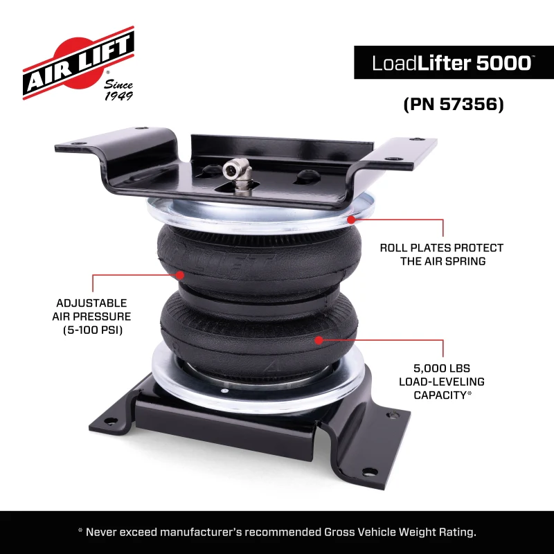 Air Lift 24-26 Ford Ranger 4WD LoadLifter 5000 Air Spring Kit - Image 12