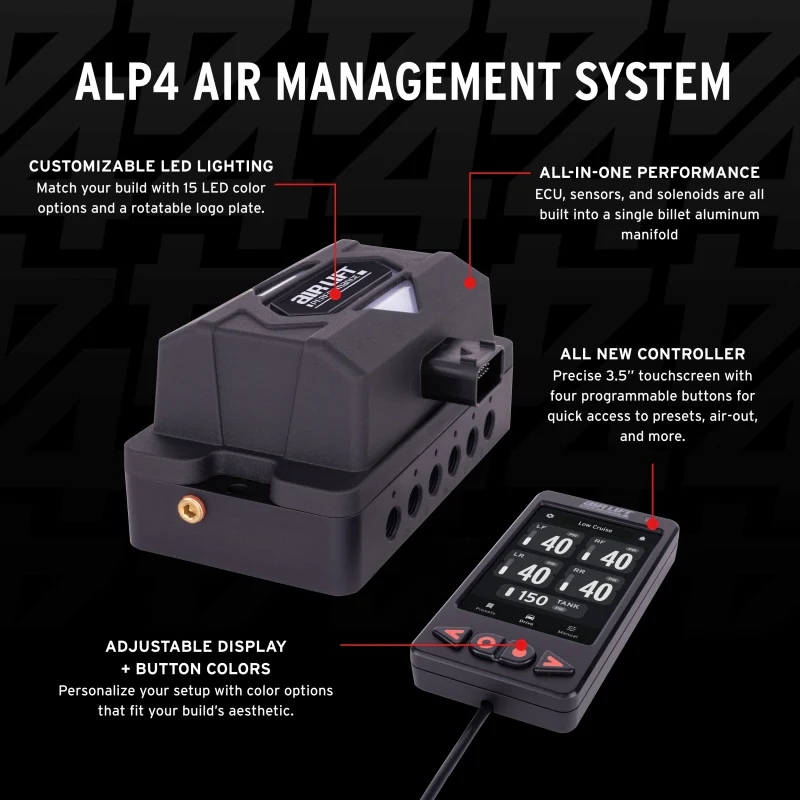 Air Lift ALP4 Upgrade Kit 1/4in Airline (No Tank/Compressor) - Image 3