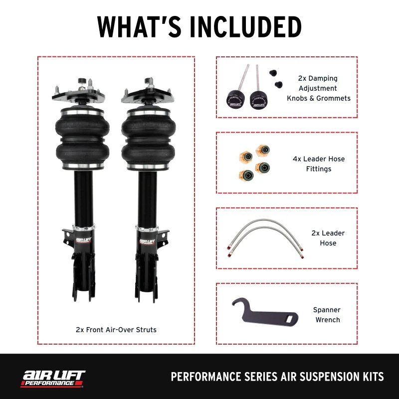 Air Lift Performance 15-23 Ford Mustang S550/24-25 S650 Air Suspension Front Kit - Image 7