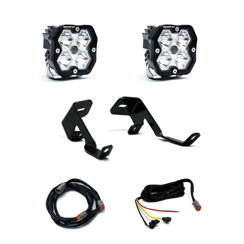 Baja Designs 15-20 Ford F-150 / 17-20 Ford Raptor Squadron Sport 2.0 A-Pillar Kit (Spot) - Clear - Image 2