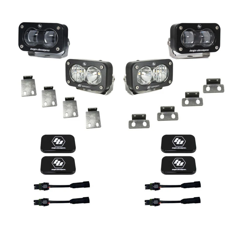 Baja Designs 21+ Ford Raptor/Bronco S2 SAE Pro Fog Pocket Light Kit - Image 4