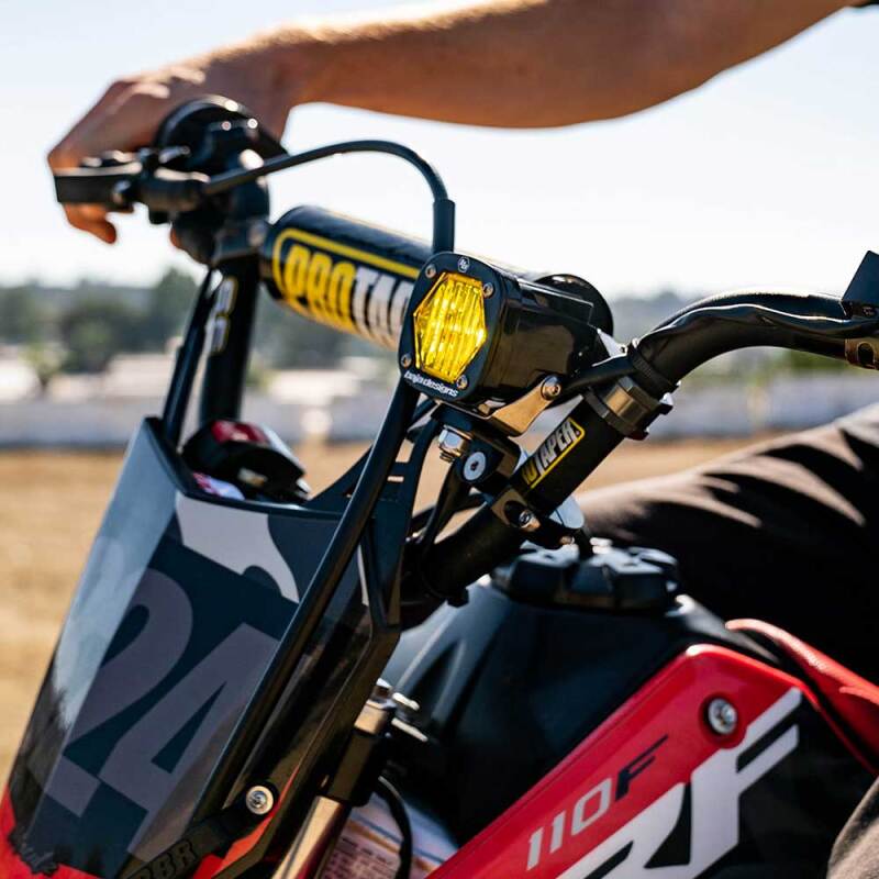 Baja Designs S1 Wide Cornering Electric Start Pit Bike LED Light - Image 2