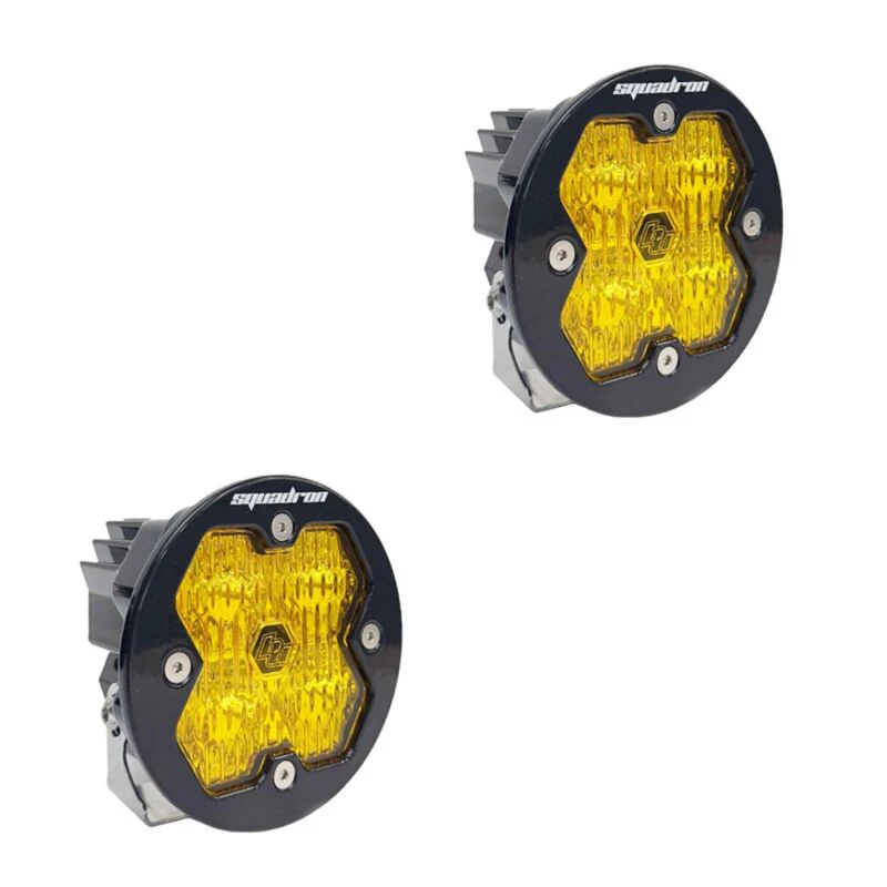 Baja Designs Squadron-R 2.0 Sport (Pair) LED Wide Cornering / No Harness - Baja Amber - Image 2