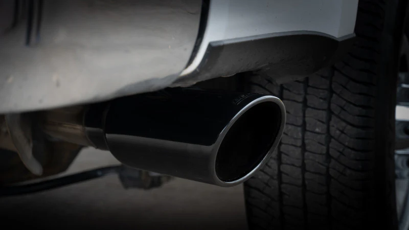 Borla 17-22 Ford F-250/F-350 SD 6.2L V8 2+4WD (Non-Dually) 2.75in ATAK Catback Exhaust - Blk Chrome - Image 2