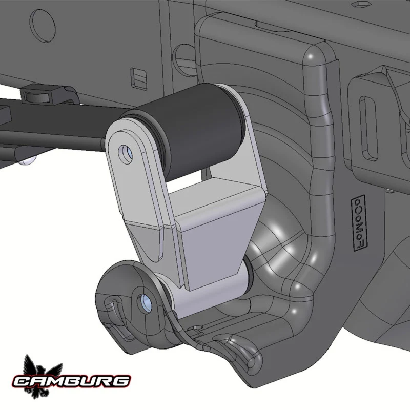 Camburg 10-14 Ford Raptor/ 04-14 F-150/ 80-96 F-150 4WD/ 80-96 Bronco TIG 4130 Shackles (extended) - Image 2