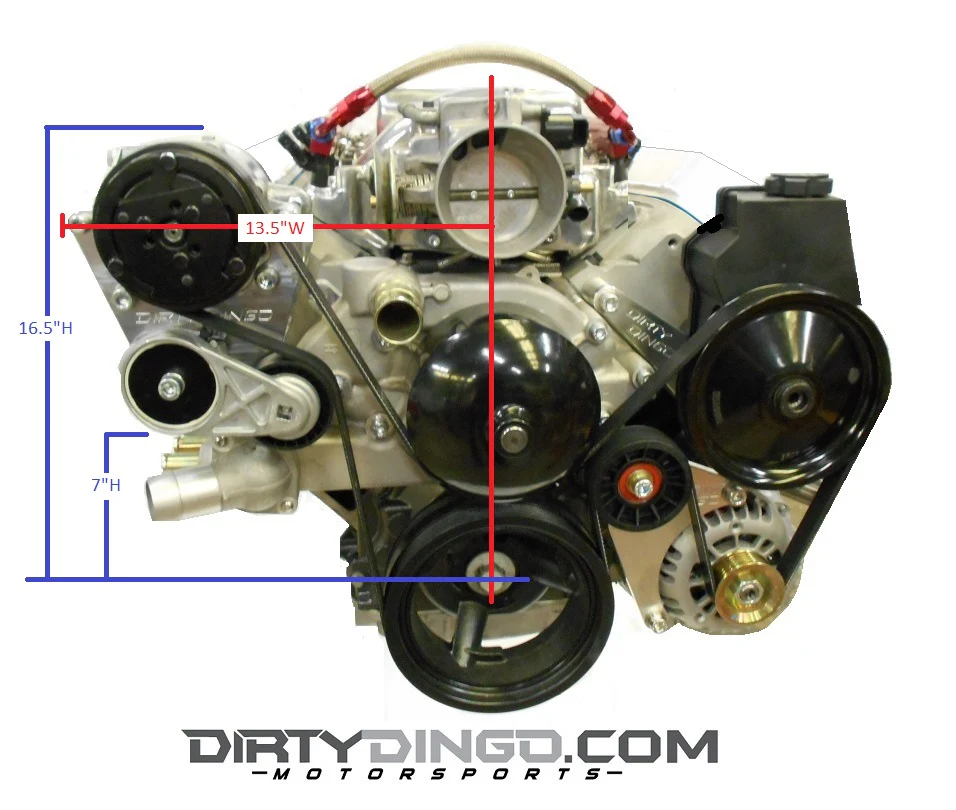 Dirty Dingo Street Rod Bracket for Sanden Compressor - LS Truck / Gen5 Camaro - Image 5