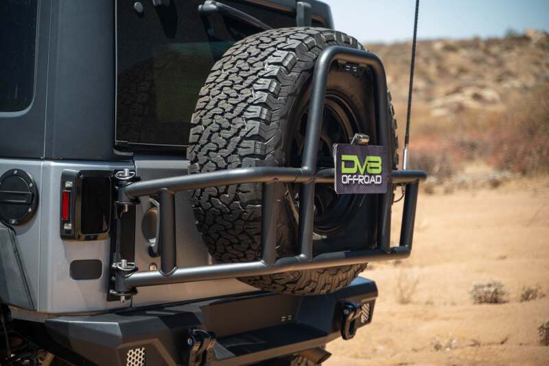 DV8 07-18 Jeep Wrangler JK Body Mounted Tire Carrier - Image 10
