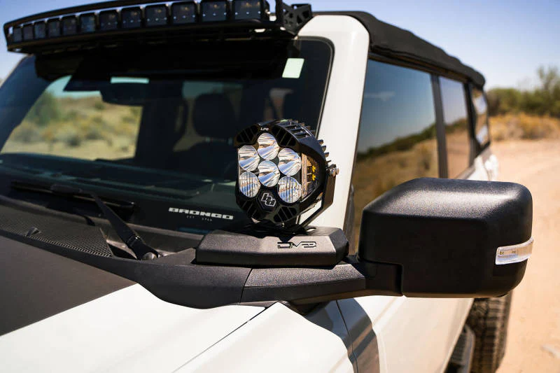 DV8 21-22 Ford Bronco A-Pillar Pod Light Mounts - Image 18