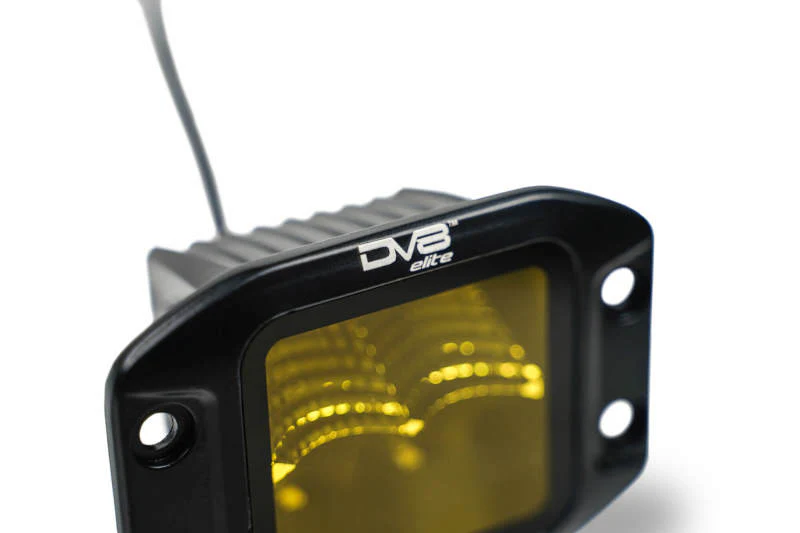 DV8 3-Inch Elite Series LED Amber Flush Mount Pod Light - Image 10