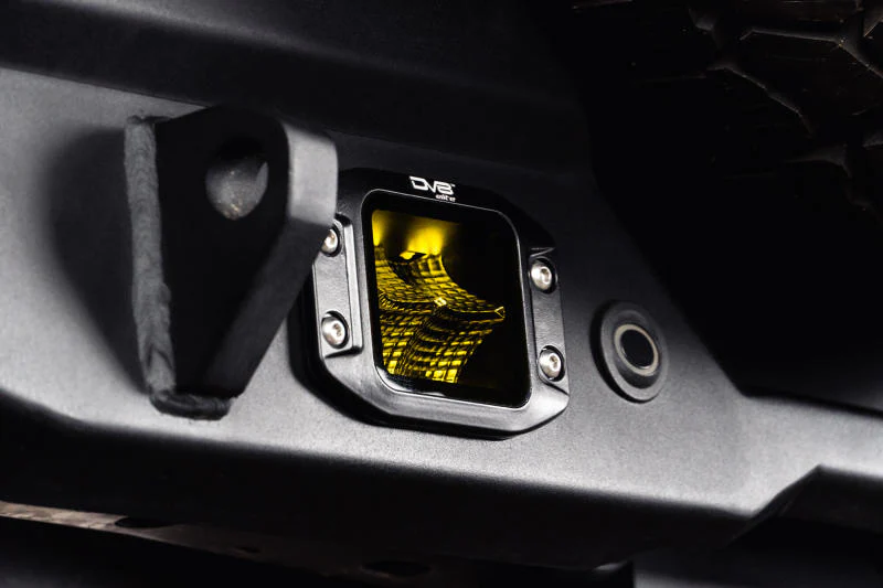 DV8 3-Inch Elite Series LED Amber Flush Mount Pod Light - Image 3
