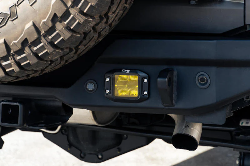 DV8 3-Inch Elite Series LED Amber Flush Mount Pod Light - Image 5