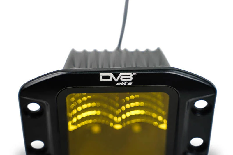 DV8 3-Inch Elite Series LED Amber Flush Mount Pod Light - Image 8