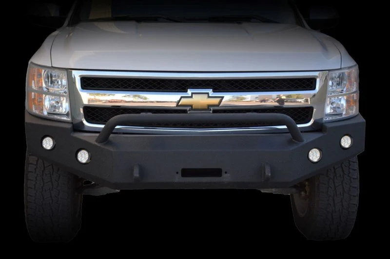 DV8 Offroad 07-13 Chevrolet Silverado 1500 Front Bumper - Black Powdercoat - Image 10