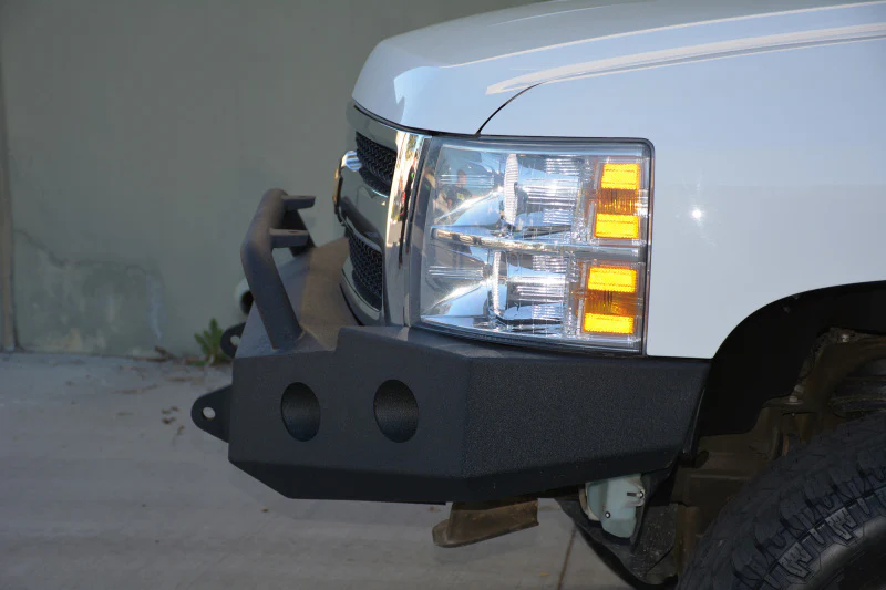 DV8 Offroad 07-13 Chevrolet Silverado 1500 Front Bumper - Black Powdercoat - Image 14