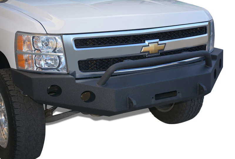 DV8 Offroad 07-13 Chevrolet Silverado 1500 Front Bumper - Black Powdercoat - Image 16