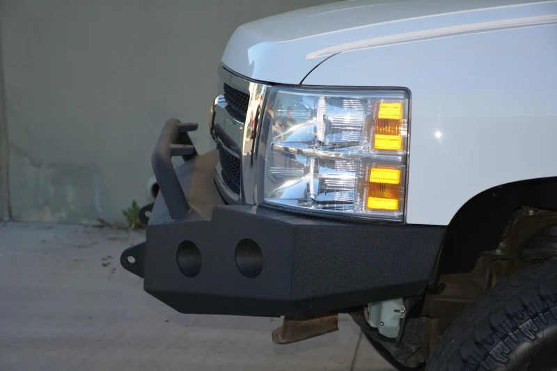 DV8 Offroad 07-13 Chevrolet Silverado 1500 Front Bumper - Black Powdercoat - Image 5