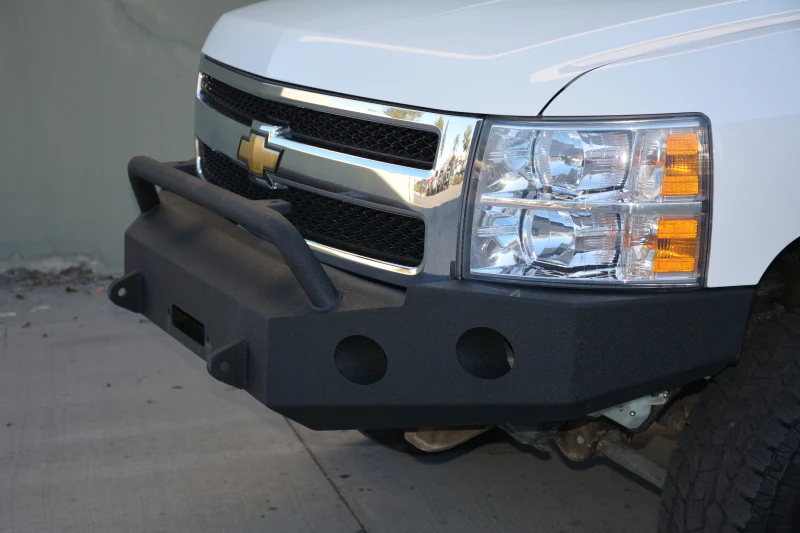 DV8 Offroad 07-13 Chevrolet Silverado 1500 Front Bumper - Black Powdercoat - Image 6