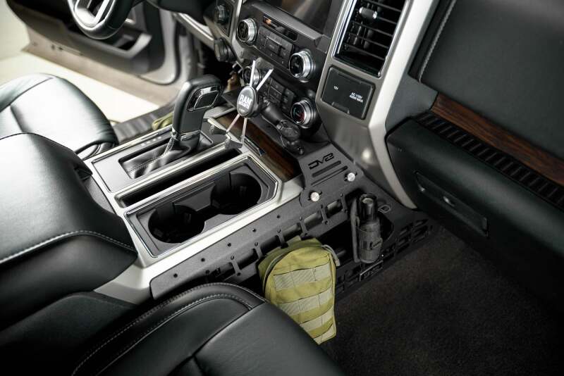 DV8 Offroad 15-20 Ford F150 / 17-21 Ford F250/F350 Center Console Molle Panels & Device Mount - Image 4