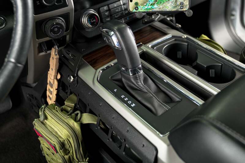 DV8 Offroad 15-20 Ford F150 / 17-21 Ford F250/F350 Center Console Molle Panels & Device Mount - Image 6