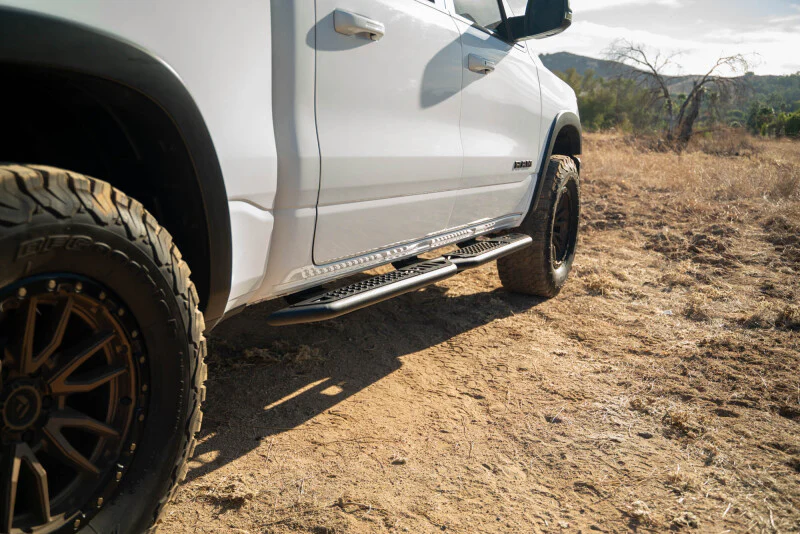 DV8 Offroad 19-25 RAM 1500 Crew Cab OE Plus Side Steps - Black Steel - Image 5