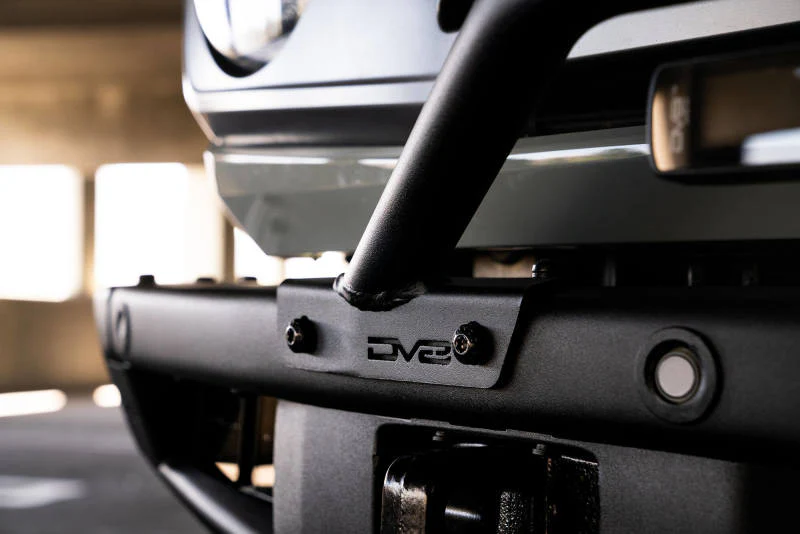 DV8 Offroad 2021-2022 Ford Bronco (Not For Factory Plastic Bumper) Factory Bumper Bull Bar - Black - Image 5