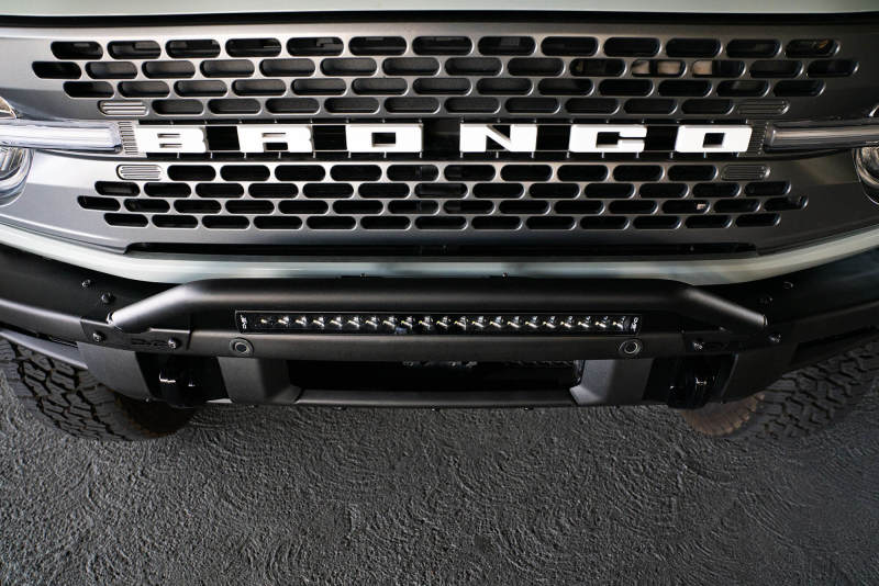 DV8 Offroad 2021-2022 Ford Bronco (Not For Factory Plastic Bumper) Factory Bumper Bull Bar - Black - Image 7