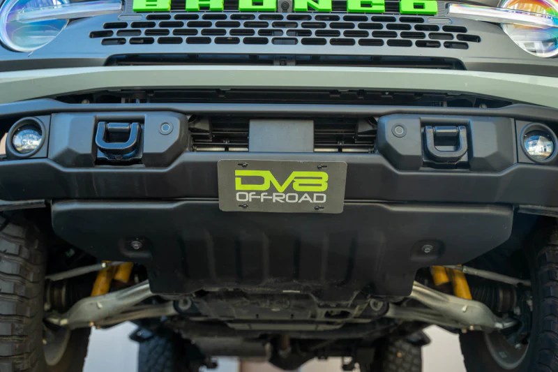 DV8 Offroad 2021 Ford Bronco Capable Bumper Slanted Front License Plate Mount - Image 18