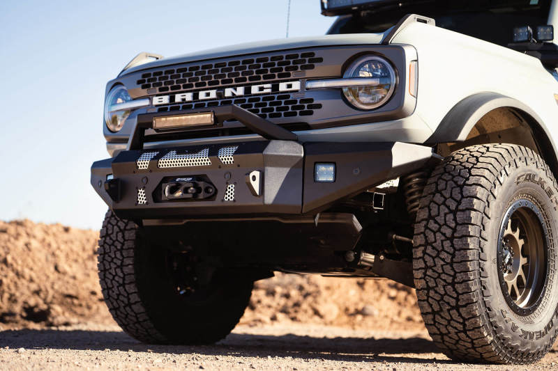 DV8 Offroad 2021+ Ford Bronco Front Bumper Winch Capable w/ Optional Bull Bar/Aux Light Opening - Image 14