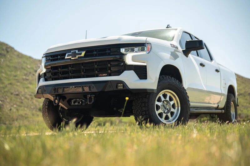 DV8 Offroad 2022+ Chevrolet Silverado 1500 Offroad Spec Series Front Bumper w/ Winch - Image 4