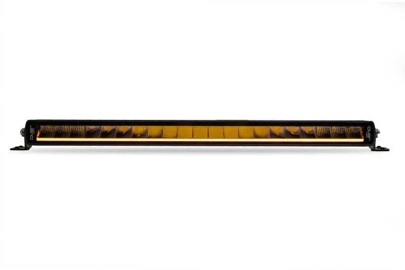 DV8 Offroad 20in Halo Elite Single Row Light Bar with Accent Light - White/Amber