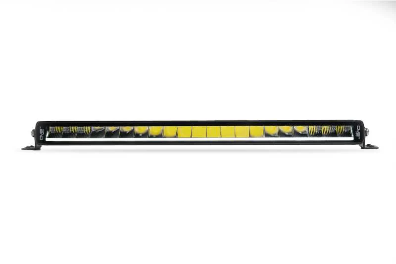 DV8 Offroad 20in Halo Elite Single Row Light Bar with Accent Light - White/Amber - Image 2