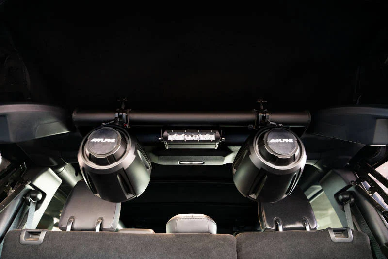 DV8 Offroad 21-22 Ford Bronco 4dr Rear Speaker & Light Mount Bar - Image 7