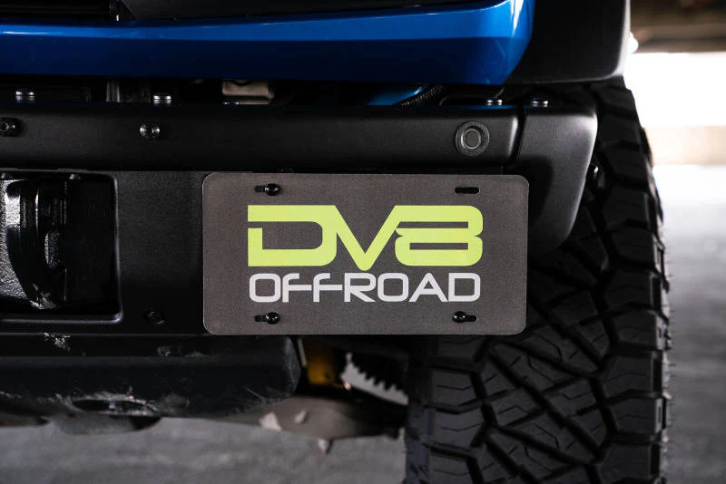 DV8 Offroad 21-22 Ford Bronco Factory Front Bumper License Relocation Bracket - Side - Image 6
