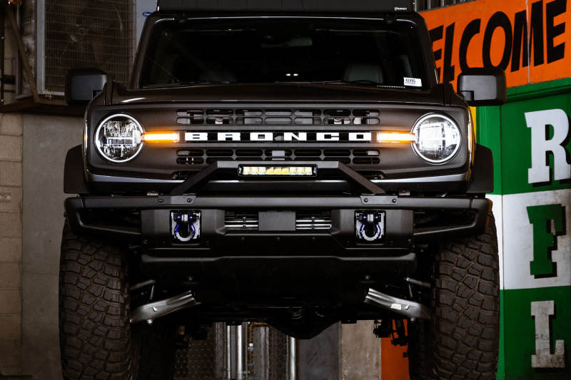 DV8 Offroad 21-22 Ford Bronco Factory Modular Front Bumper Bull Bar - Image 13