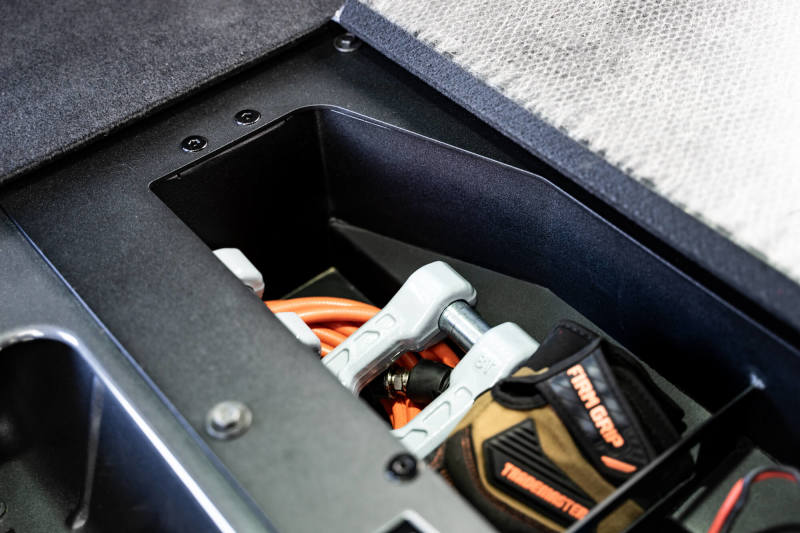DV8 Offroad 21-23 Ford Bronco (Exc. Bronco Raptor) Air Compressor Mount & Storage Box - Image 11
