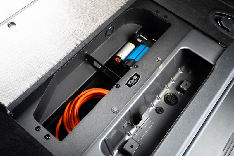 DV8 Offroad 21-23 Ford Bronco (Exc. Bronco Raptor) Air Compressor Mount & Storage Box - Image 3