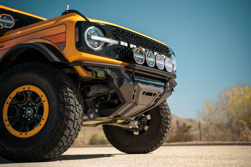 DV8 Offroad 21-25 Ford Bronco Tube Serries Front Bumper - Black Powdercoat - Image 2