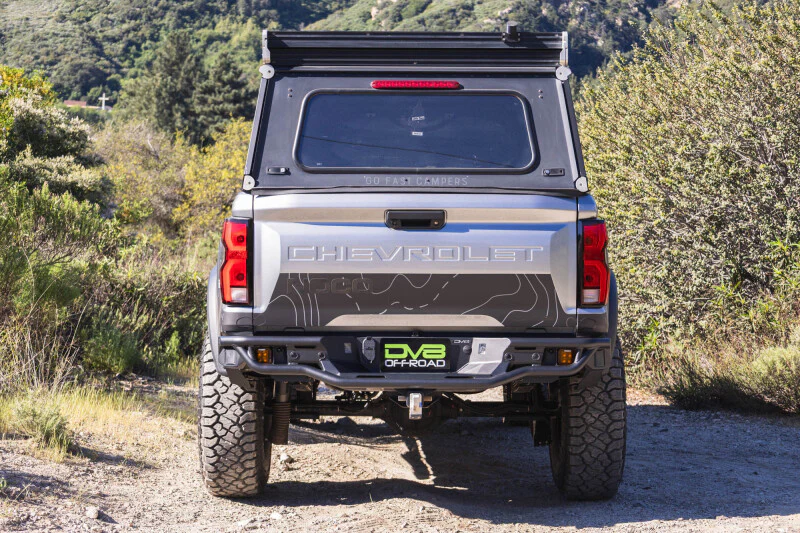 DV8 Offroad 23-26 Chevrolet Colorado/GMC Canyon Tube Rear Bumper - Micro Texture Black Powder Coat - Image 15