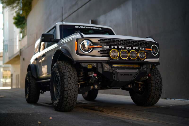 DV8 Offroad 7in Halo Elite Round Light w/ Accent Halo - White/Amber - Image 4