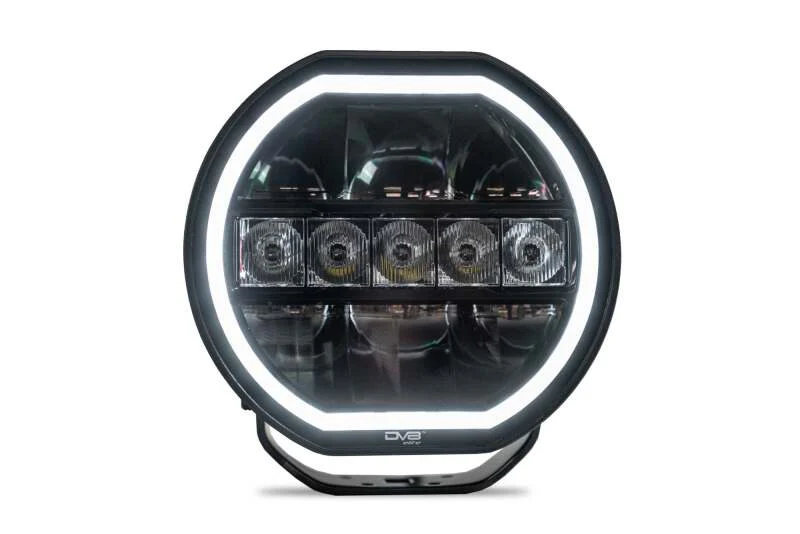 DV8 Offroad 7in Halo Elite Round Light w/ Accent Halo - White/Amber - Image 6