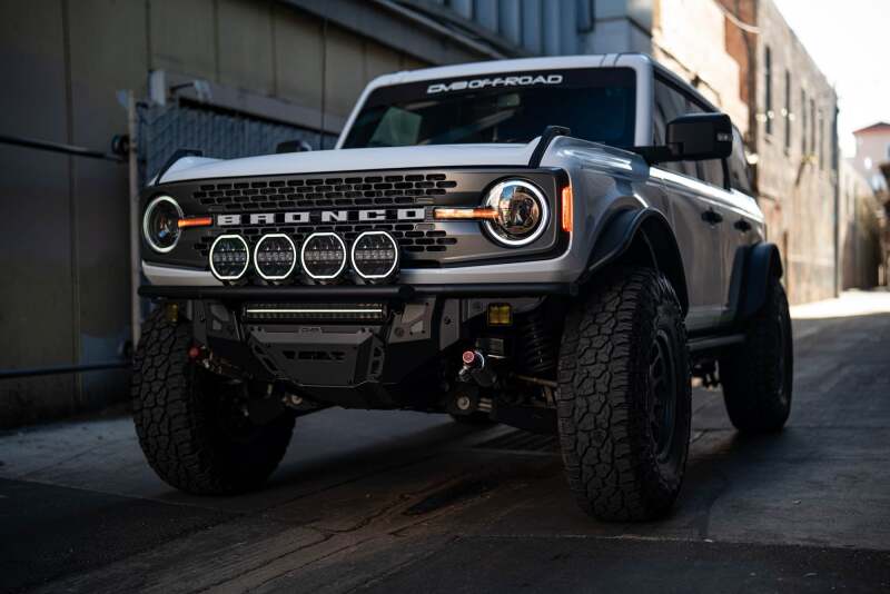 DV8 Offroad 7in Halo Elite Round Light w/ Accent Halo - White/Amber - Image 8