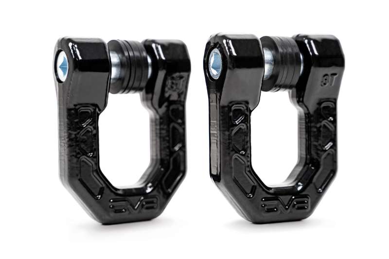 DV8 Offroad Elite Series D-Ring Shackles - Pair (Black) - Image 5