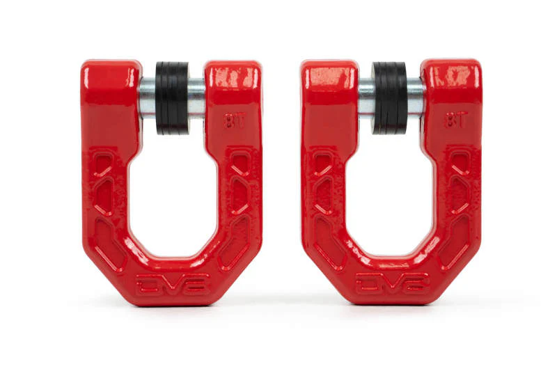 DV8 Offroad Elite Series D-Ring Shackles - Pair (Red) - Image 13