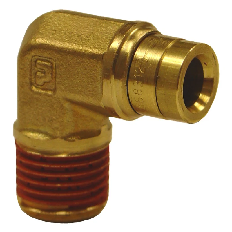 Firestone Male 1/4in. Push-Lock x 1/4in. NPT 90 Degree Elbow Air Fitting - 2 Pack (WR17603462) - Image 2