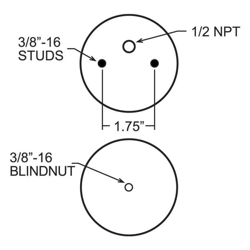 Firestone Ride-Rite Replacement Air Helper Spring 267C 1.5 (W217607882) - Image 3
