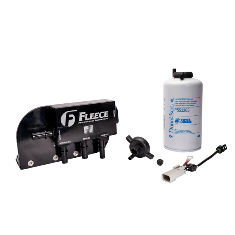 Fleece Performance 17-26 Ford F250-550 Powerstroke Under Bed Fuel Filter Assembly