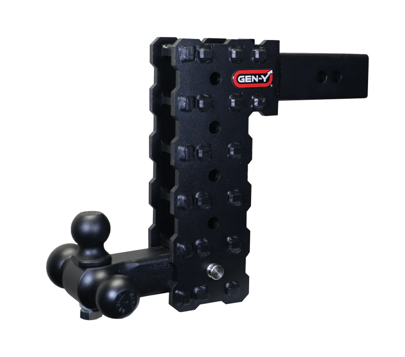 Gen-Y Phantom-X 2.5in Solid Shank 10in Drop 1.6K TW 16K Hitch w/GH-052 (No Flat Towing)