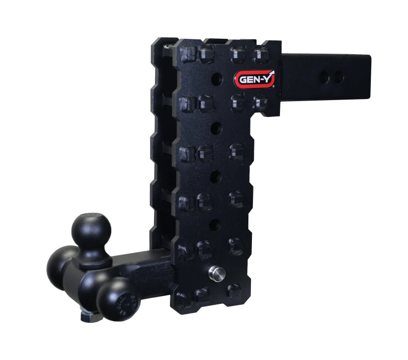 Gen-Y Phantom-X 2.5in Solid Shank 10in Drop 1.6K TW 16K Hitch w/GH-052 (No Flat Towing) - Image 3